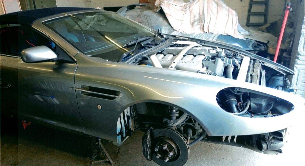 DB9 front removed