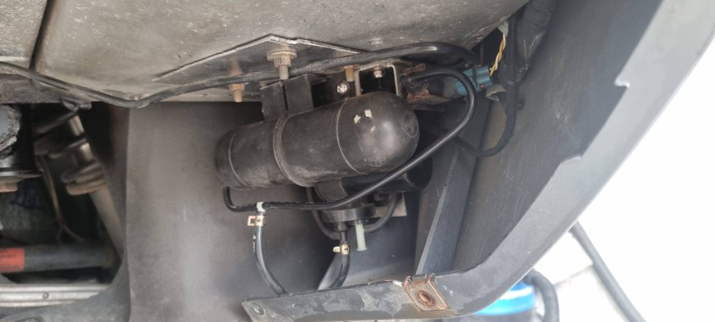 Aston Martin Vacuum pump repositioned