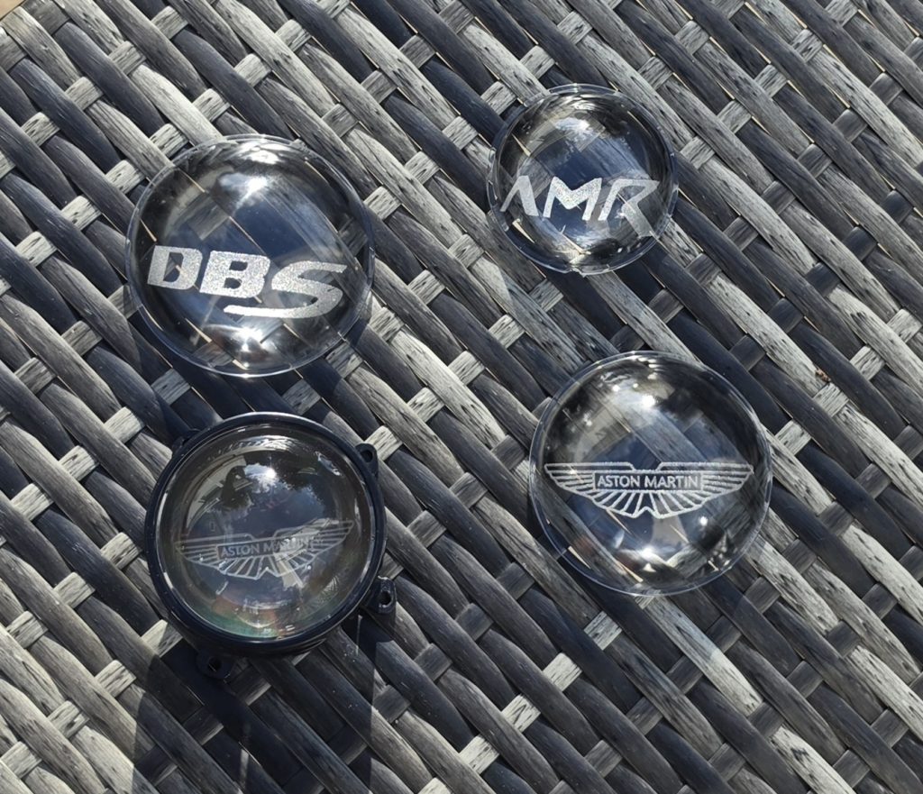 Custom Headlight Lens Etching